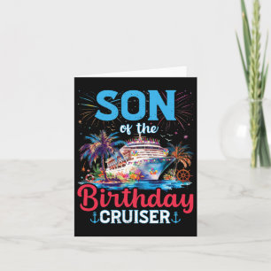 Zoon van de verjaardag Cruiser Funny Cruise verjaa Kaart