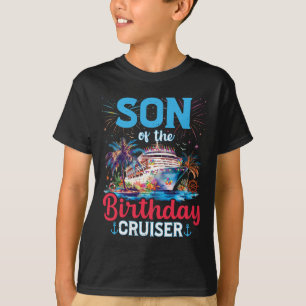 Zoon van de verjaardag Cruiser Funny Cruise verjaa T-shirt