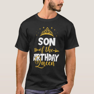 Zoon van de verjaardag Koningin Bday Idee voor moe T-shirt