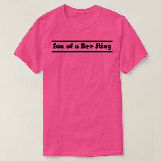 Zoon van een bijensteek t-shirt (Design voorkant)