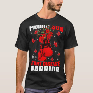 Zoon Van Een Hartkrijger Hartziekte Bewustzijn Box T-shirt