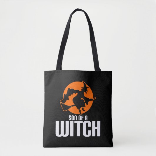 Zoon van een heks tote bag (Voorkant)