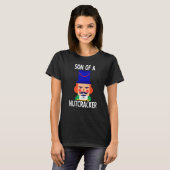 Zoon van een Kind met de kerstkraker Nutcracker T-shirt (Voorkant volledig)