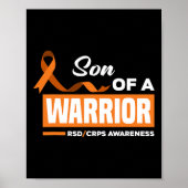 Zoon van een krijger RSD CRPS Awareness Poster (Voorkant)