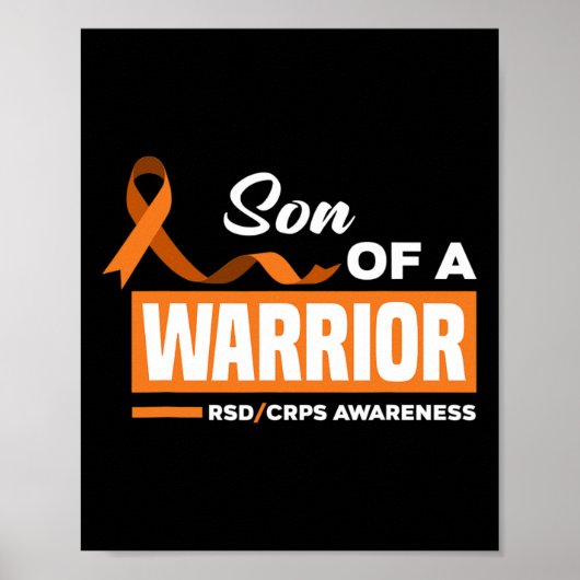Zoon van een krijger RSD CRPS Awareness Poster (Voorkant)