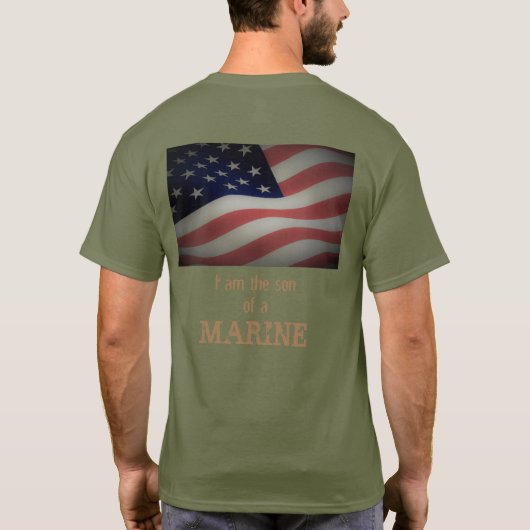 Zoon van een marinier t-shirt (Achterkant)