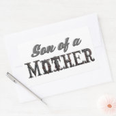 Zoon van een moeder rechthoekige sticker (Envelop)