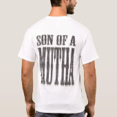 Zoon van een Mutha voor en achter T-shirt (Achterkant)