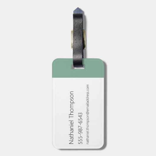 Zoon van een notenkraker bagagelabel (Achterkant verticaal)