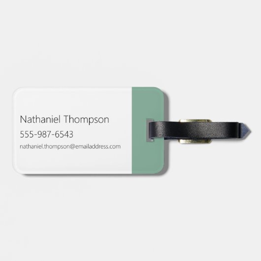 Zoon van een notenkraker bagagelabel (Achterkant horizontaal)