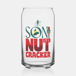 Zoon van een notenkraker blikvorm glas