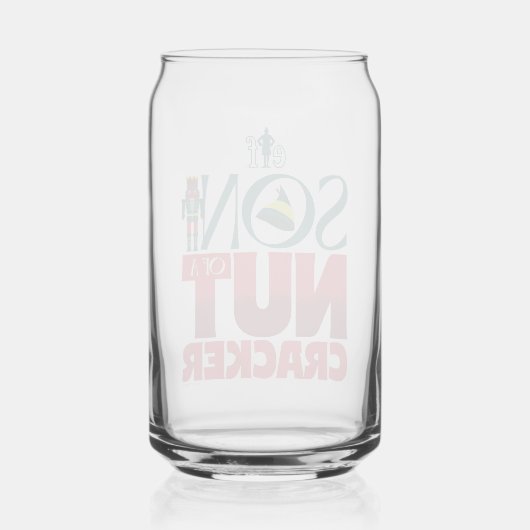 Zoon van een notenkraker blikvorm glas (Achterkant)