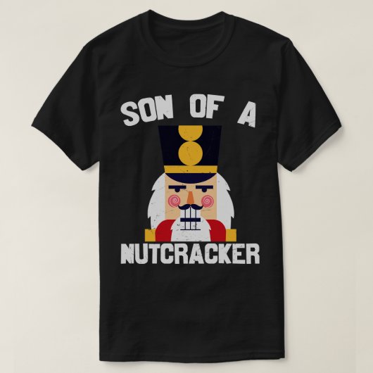 Zoon van een Notenkraker gezicht T-shirt (Design voorkant)