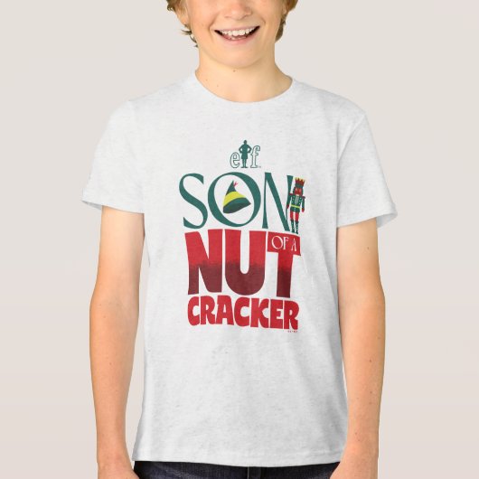 Zoon van een Notenkraker Grafisch Tri-Blend Shirt (Voorkant)