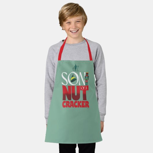 Zoon van een notenkraker schort (Gedragen)