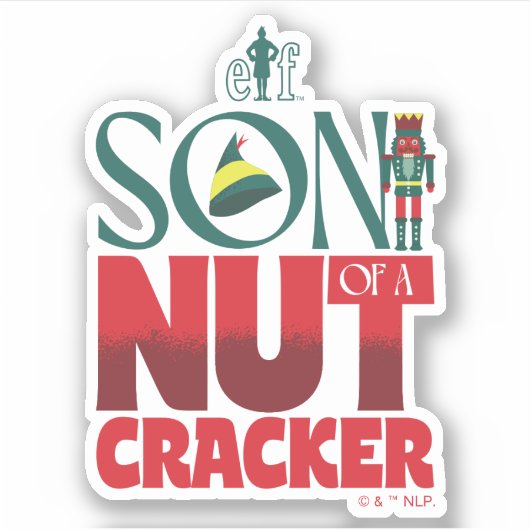 Zoon van een notenkraker sticker (Voorkant)