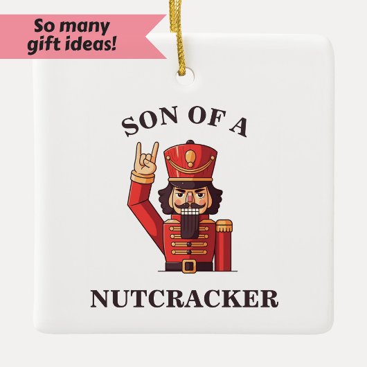 Zoon van een Nutkraker Keramisch Ornament