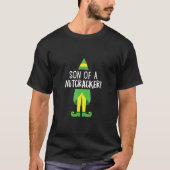 Zoon van een Nutkraker. T-Shirt Elf met Kerstmis F (Voorkant)