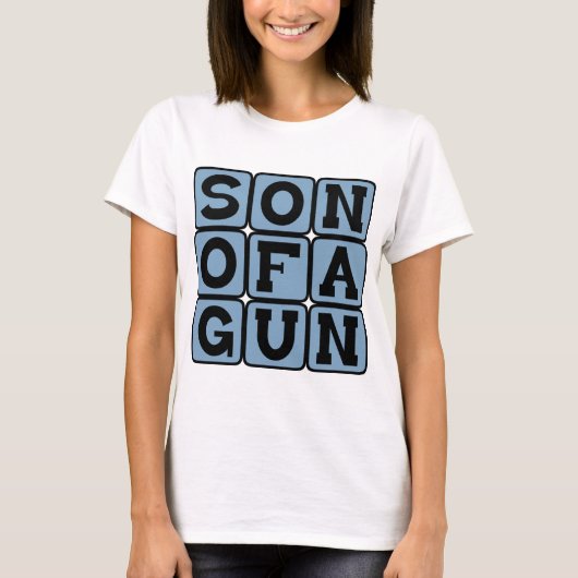 Zoon Van Een Pistool, Idioom T-shirt (Voorkant)