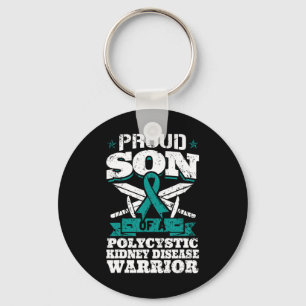Zoon van een polycysteuze nierziekte krijger Aware Sleutelhanger