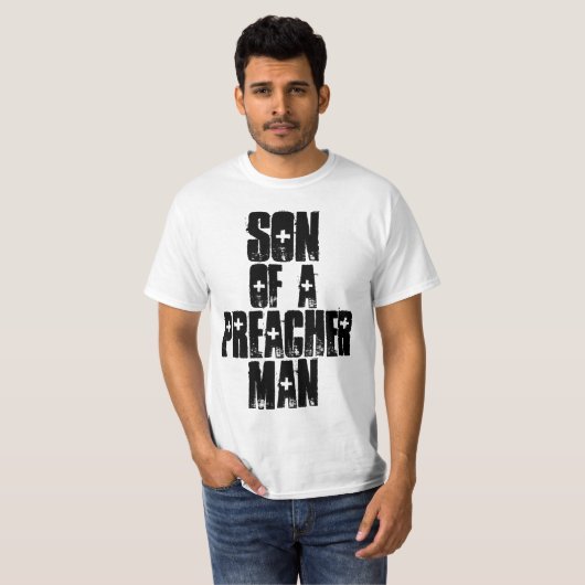 ZOON VAN EEN PREDIKER MAN, PREDIKER KIND, T-shirts (Voorkant volledig)