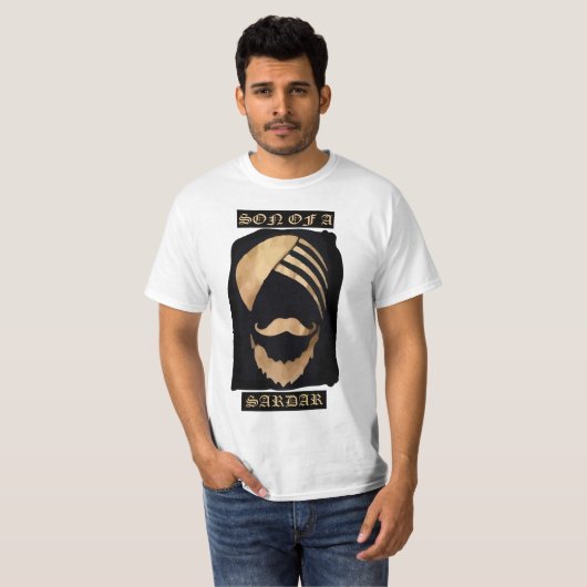 Zoon van een Sardar T-Shirt (Voorkant volledig)