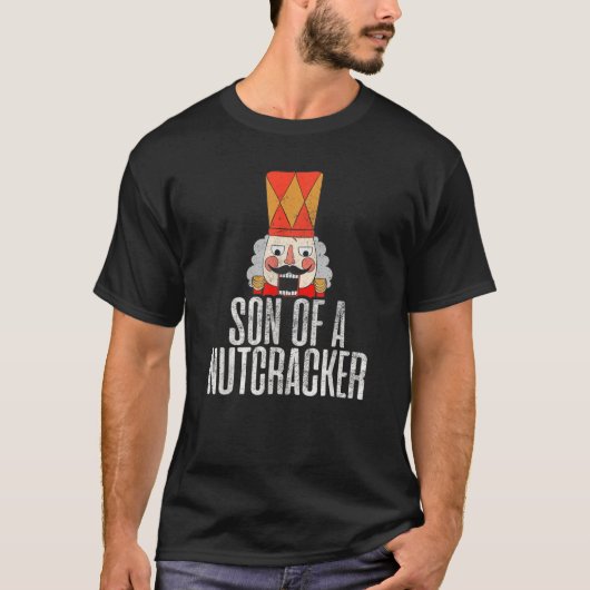 Zoon van een voedingskraker Funny Kerstdeez Nuts m T-shirt (Voorkant)