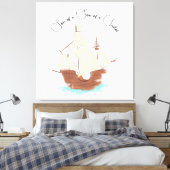 Zoon van een zeemanspiraat canvas afdruk (Insitu (Slaapkamer))