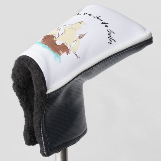 Zoon van een zeemanspiraat golfheadcover (3/4 voorkant)