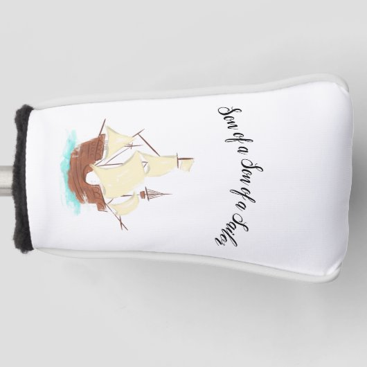 Zoon van een zeemanspiraat golfheadcover (Voorkant)