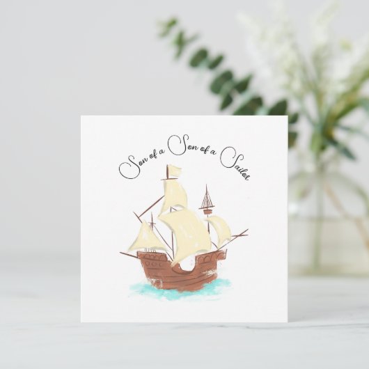 Zoon van een zeemanspiraat kaart (Staand voorkant)