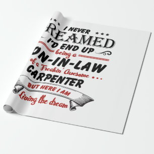 Zoon van Geweldige timmerman Cadeaupapier