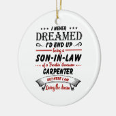 Zoon van Geweldige timmerman Keramisch Ornament (Links)