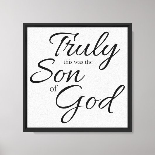 Zoon van God Canvas Afdruk (Voorkant)
