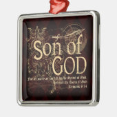 Zoon van God, Romeinen 8:14 Christelijk Metalen Ornament (Links)
