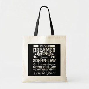 Zoon van grappige majoor in Law Birthday Gift Idee Tote Bag