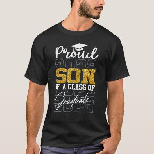 Zoon van groep van 2022, met rugleuning, Afstudere T-shirt (Voorkant)