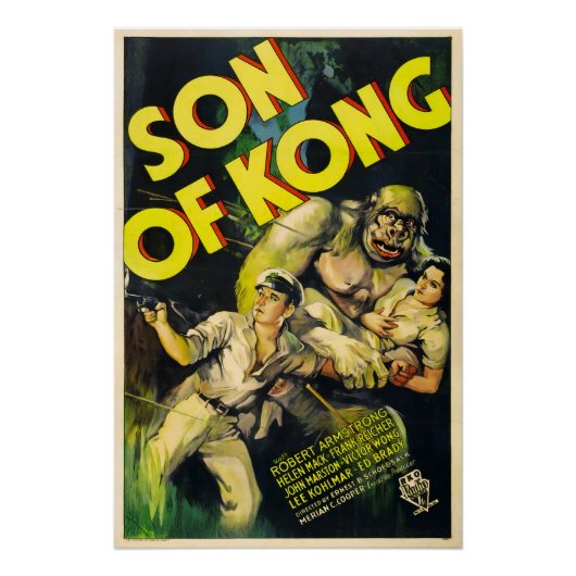 Zoon van Kong Monster Horror Film Poster (Voorkant)