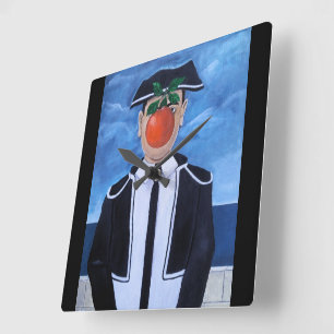 Zoon van Matador Schilderij van Alfred Fox Vierkante Klok