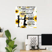 Zoon van mijn mam Gift | Aan mama gerichte brief | Poster (Thuiskantoor)