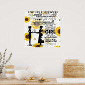 Zoon van mijn mam Gift | Aan mama gerichte brief | Poster (Keuken)