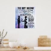 Zoon van mijn mam Gift | Lovely Holiday Gift Poster (Keuken)