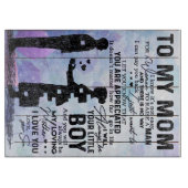 Zoon van mijn mam Gift | Lovely Holiday Gift Snijplank (Voorkant)