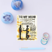 Zoon van mijn moeder brief, gezinspagnecadeau, flyer (Enkel)