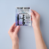 Zoon van mijn moeder brief, thuisverkleuring, flyer (Hand)