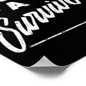 Zoon van overlevende borstkankerondersteunende gif poster (Hoek)