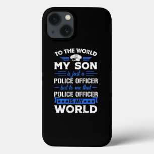 Zoon van politieagent is mijn politie van de werel Case-Mate iPhone case
