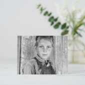 Zoon van Sharecropper - 1937 Briefkaart (Staand voorkant)