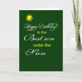 zoon verjaardag kaart (Voorkant)