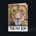 ZOON VERJAARDAG LEEUW (BIG CAT) KAART<br><div class="desc">KAART VOOR DE VERJAARDAG VAN DE LEEUW</div>